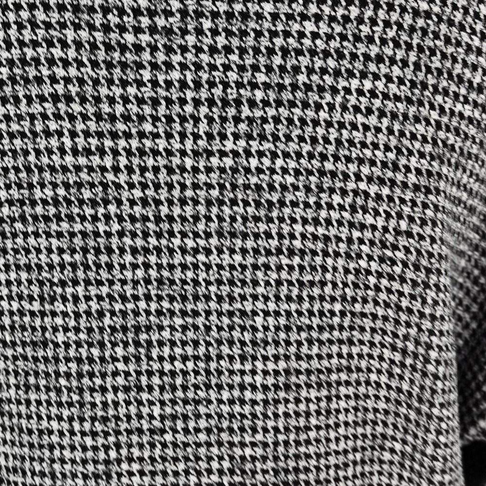 Madewell Houndstooth Blazer Womens XL Black White Double Breasted Knit Jacket - Picture 9 of 11